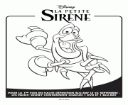 Coloriage disney la petite sirene officiel affiche